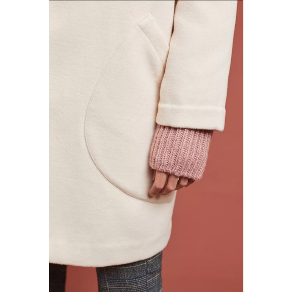 Anthropologie, Eva Franco Mountaintop Coat, Blush, Size L - Picture 2 of 4